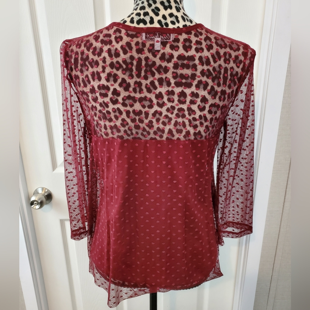 Crave Fame Embroidered Semi-Sheer Top - Picture 6 of 11